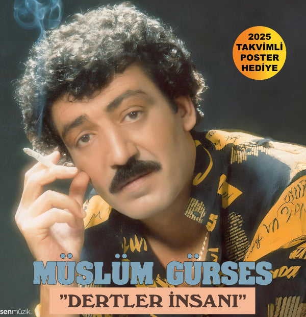 Müslüm Gürses Plak | Dertler İnsanı ( Arabesk | müzik | Plak | kayıt | LP