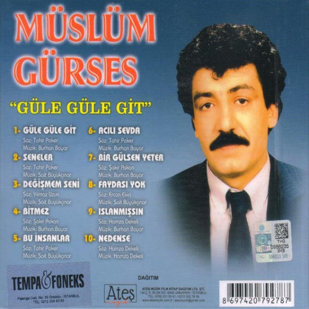 Müslüm Gürses - Güle Güle Git CD (Müslüm Gürses CD)