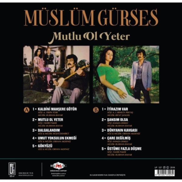 Müslüm Gürses Plak | Mutlu Ol Yeter Plak ( Arabesk Plak) Schallplatte | LP