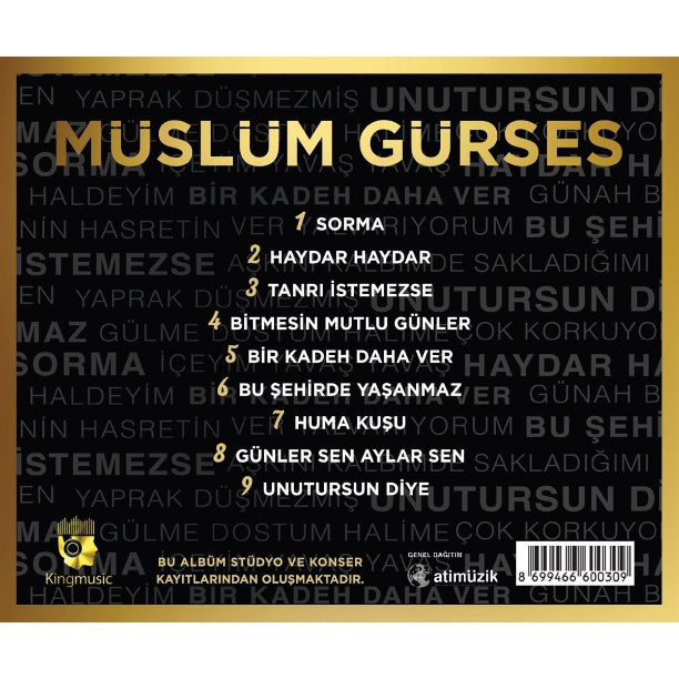 Müslüm Gürses - Sorma (CD) Müslüm Gürses CD | Sorma | Bu Şehirde Yaşanmaz | Tanri istemezse | CD