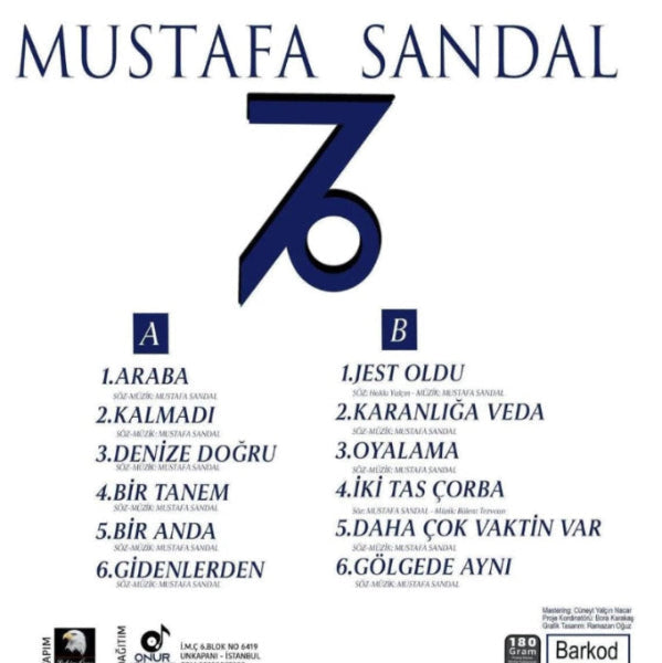 Mustafa Sandal - Gölgede Aynı - Araba ( Plak )Türkçe | Pop | Plak |kayıt | LP