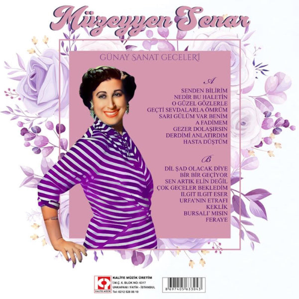 Müzeyyen Senar - Güney Sanat Geceleri (Beyaz Plak) Türk Sanat |Plak|Schallplatten