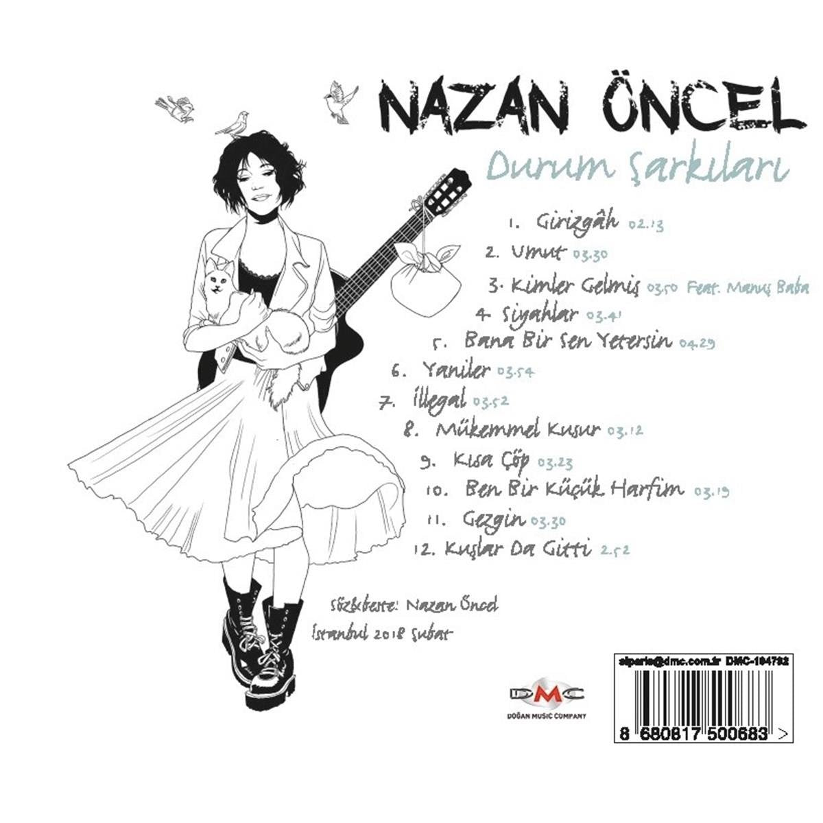 Nazan Öncel- Durum Şarkıları (CD )Türkce Pop | Müzik| Türkischer pop(CD)