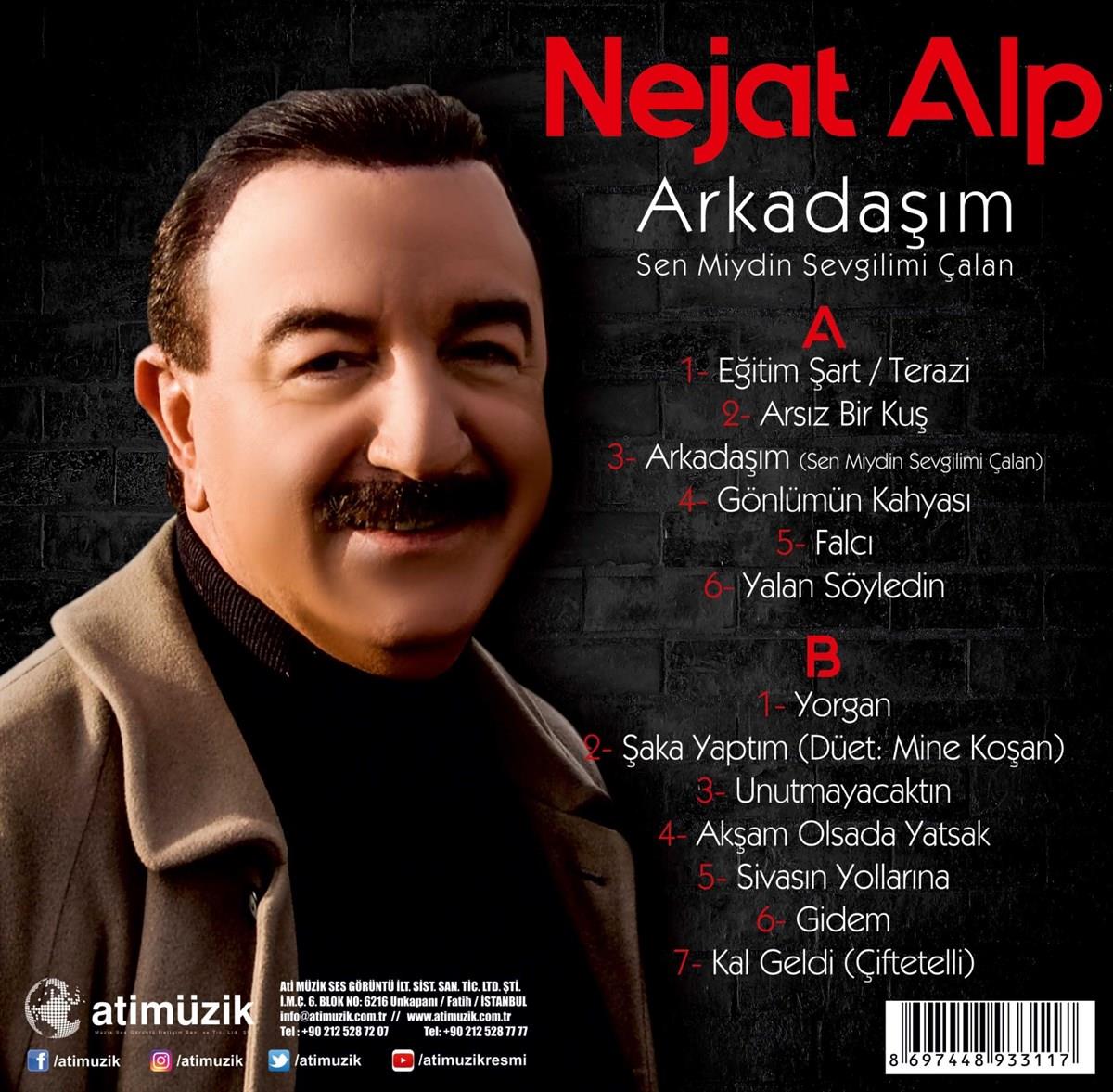 Nejat Alp Plak | Arkadaşım |Sen Miydin Sevgilimi Çalan(Plak)Schallplatte | LP