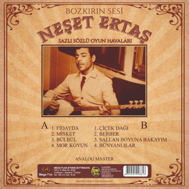 Neşet Ertaş Plak| Bozkırın Sesi | Plak|Sazlı Sözlü | Oyun Havaları | Plak| LP|Türk Halk Plak