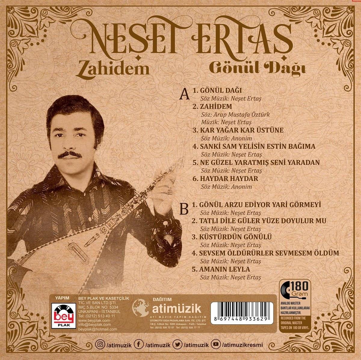 Neşet Ertaş Plak|Zahidem|Gönül Dağı | Plak|Türk Halk | Plak|Schallplatte|LP