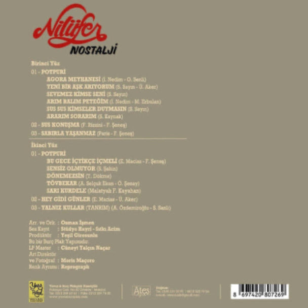 Nilüfer - Nostalji (Plak) Türkce |Pop |Schallplatte |LP