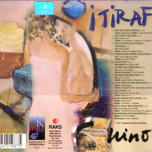 Nino - İtiraf CD |Nino Varon CD | itiraf CD