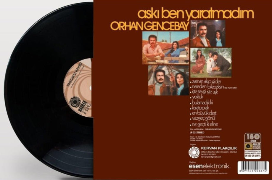 Orhan Gencebay Plak| Aşkı Ben Yaratmadım | Plak(Arabesk Plak)Plak| LP