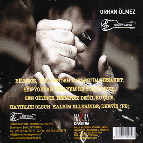 Orhan Ölmez - Orhan Ölmez 2011 (CD) Arabesk |Fantasie |Müzik |CD