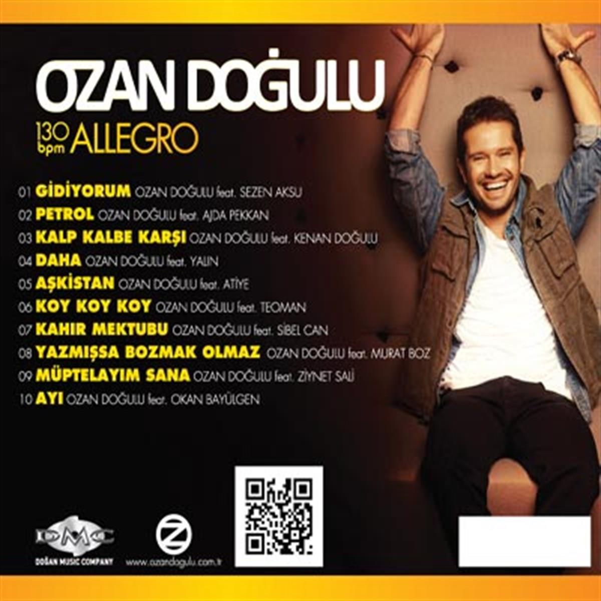 Ozan Doğulu - 130 Bpm Allegro (Türk Popu) | CD)Türkçe |Karışık | Pop | CD