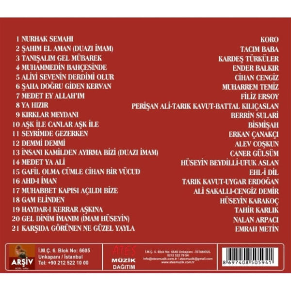 Pirler ve Dedeler 2 (CD) Çeşitli Sanatçılar -Türk Halk | Arşiv Müzik (CD)