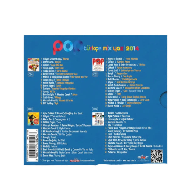 Pop Türkçe Mix - 2014 | 4 CD (Türkischer Pop | CD) Türkischer Pop | Türkçe pop CD