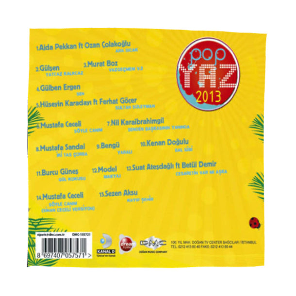 Pop Yaz - 2013 CD (Türkçe Pop Rock CD) Karışık |Pop |CD