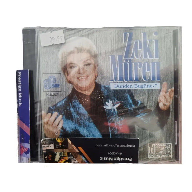 Zeki Müren CD - Dünden Bugüne | 7 (Türkische Kunstmusik | CD)Türk Sanat | Müziği | CD