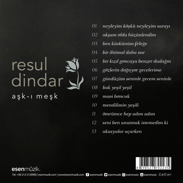 Resul Dindar - Aşk-ı Meşk ( CD ) Türk | Sanat | Müziği | CD