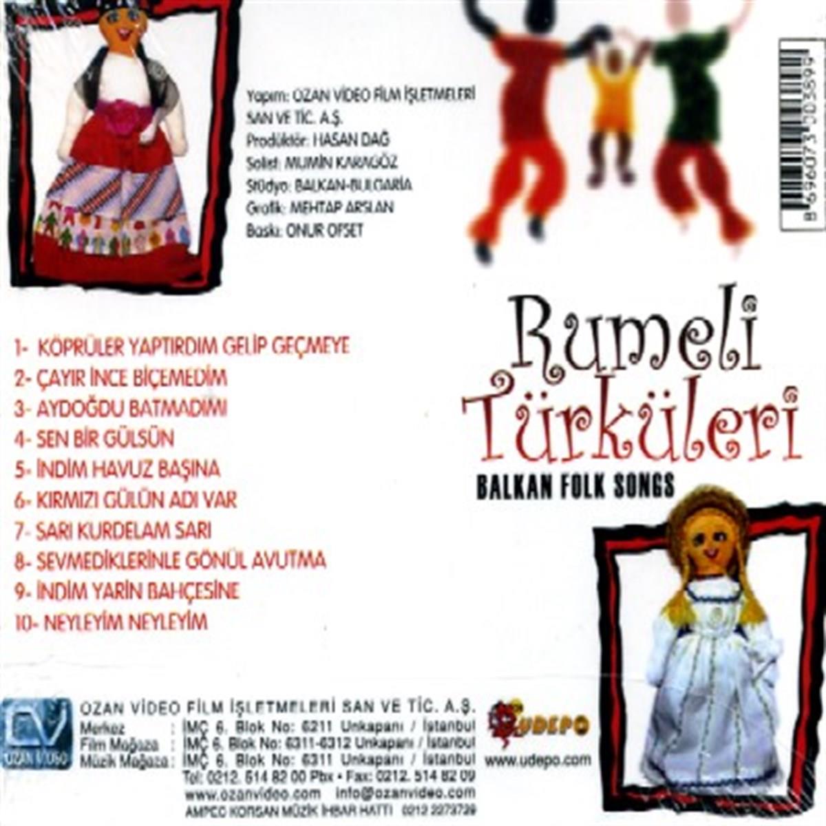Rumeli Türküleri 1 (CD)Rumeli Türküleri | CD| Trakya | Balkan |Türküleri