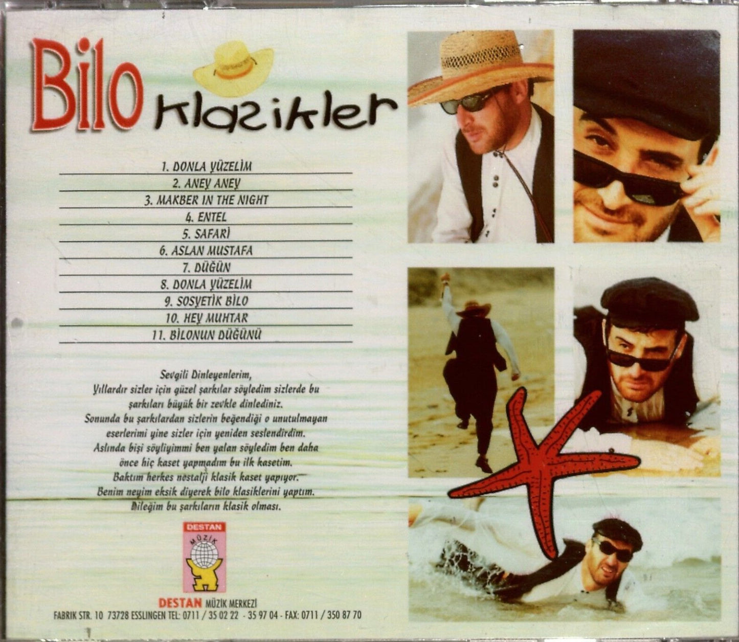 Bilo Klasikler (CD)DESTAN Müzik Almanya| Stuttgart| Esslingen| Fabrika Cad.| CD