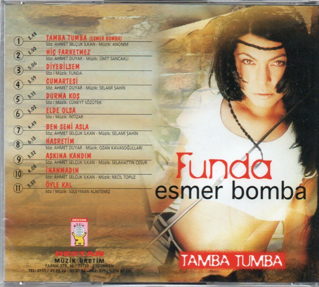 Funda - Esmer Bomba (Türkischer Pop | CD)Türkçe | Pop | CD ( Almanya | Destan Müzik )