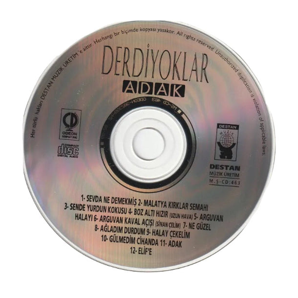 Derdiyoklar - Adak CD(Türkische Volksmusik | CD )Türk halk müziği ( Almanya- Esslingen | Destan Müzik )CD