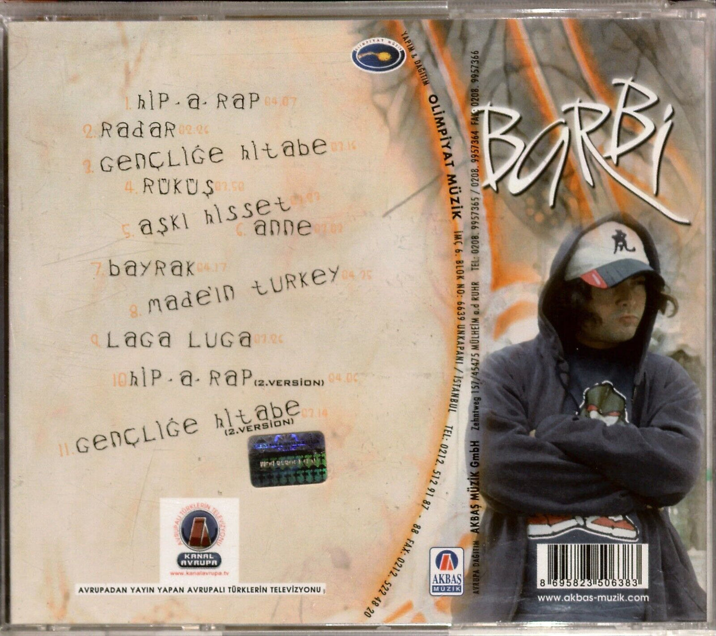 Barbi | Barbi CD ( Akbas Müzik-Almanya CD) Türkische Hip Pop Rap CD