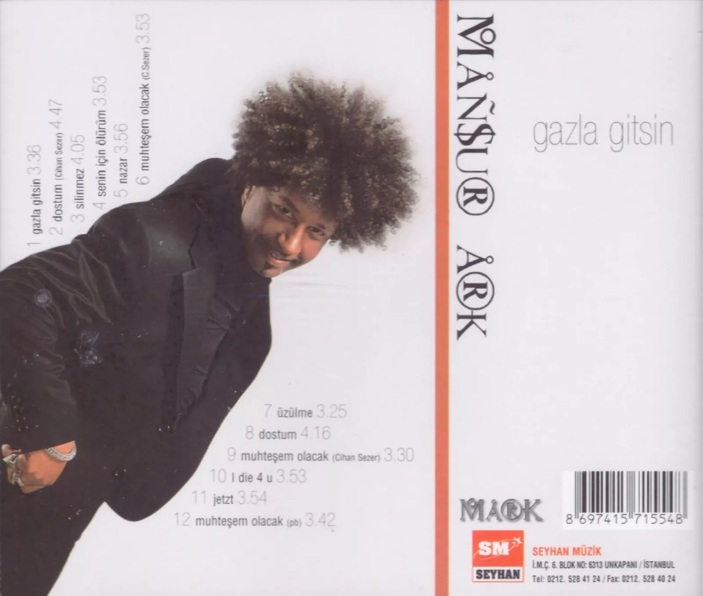 Mansur Ark - Gazla Gitsin ( CD )Türkçe | Türkische | Pop | CD