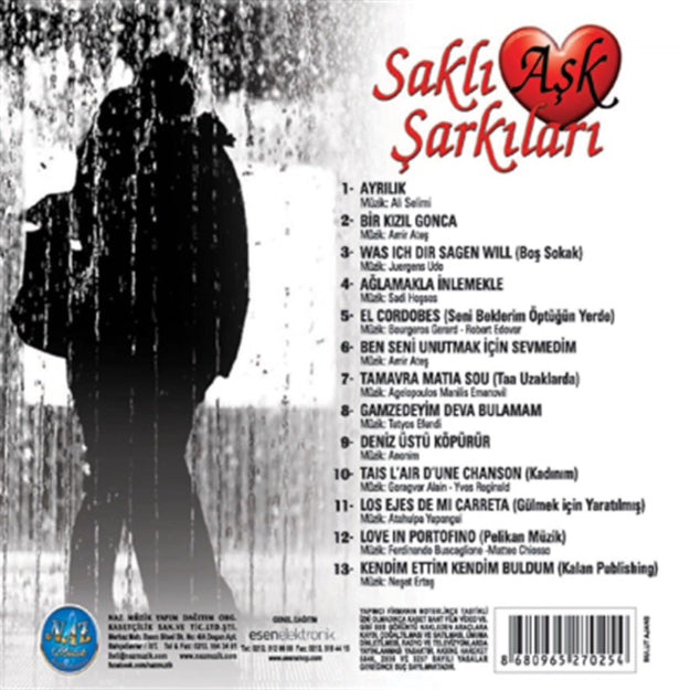 Saklı Aşk Şarkıları (CD) Enstrümantal |CD