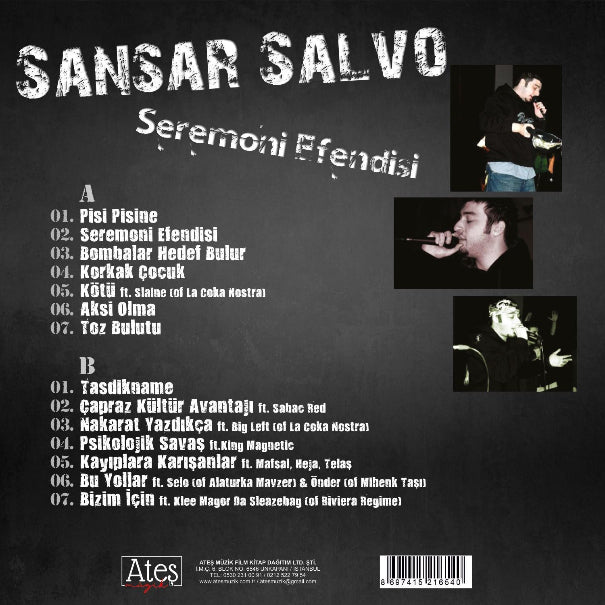 Sansar Salvo - Seremoni Efendisi |Türkçe | Rap | Türkischer Hip-Hop | Rap | Plak | Schallplatte | LP