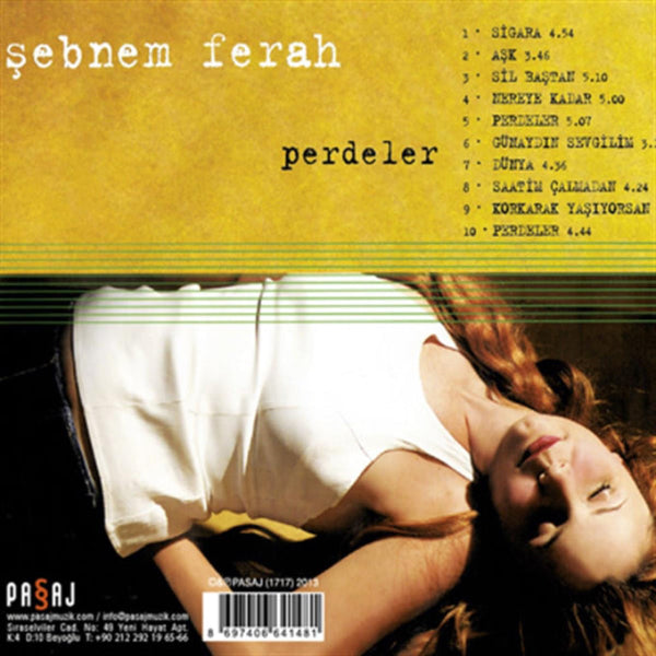 Şebnem Ferah - Perdeler(CD) Türkischer |Türk Rock | Türkische Rockmusik | CD