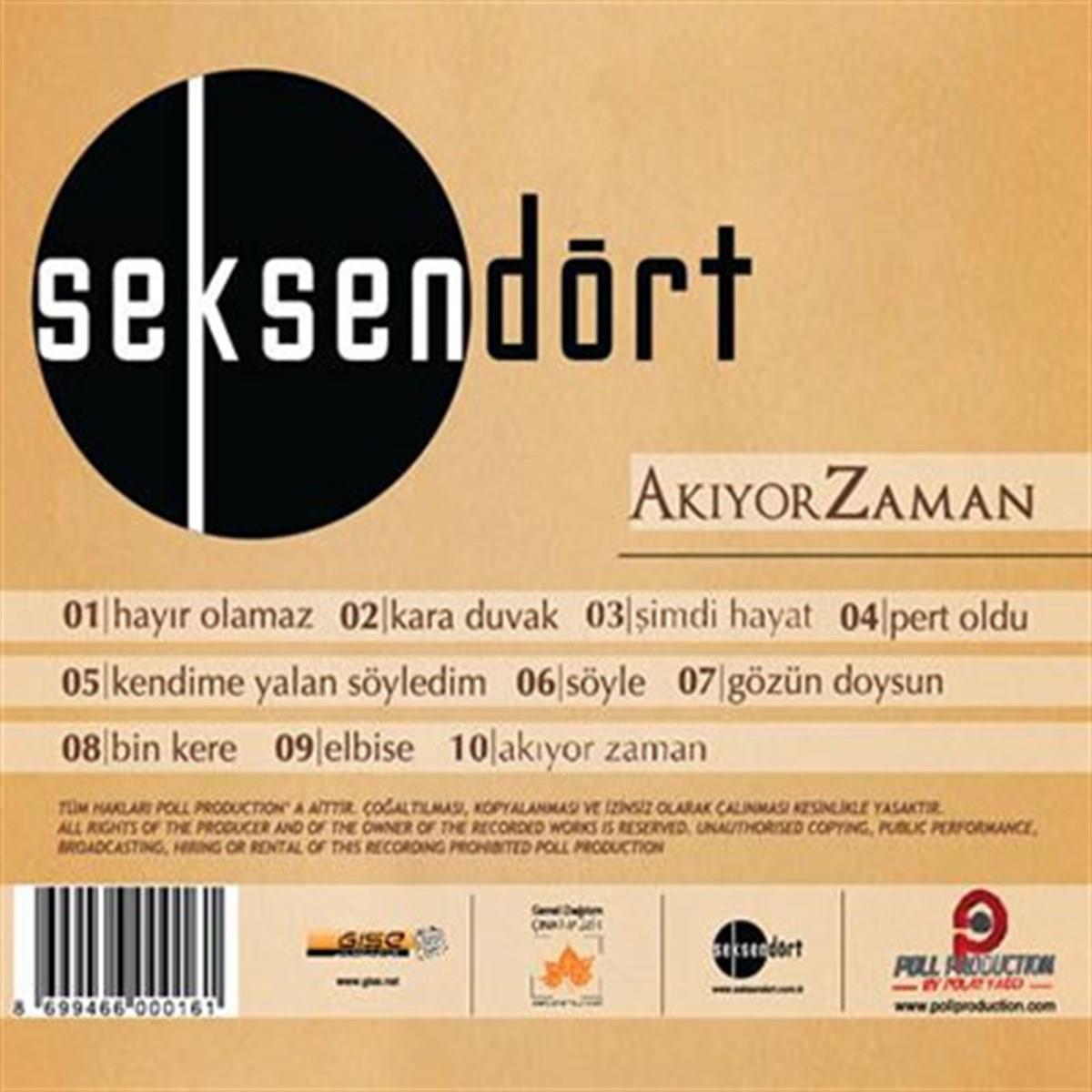 Grup Seksendört - Akıyor Akıyor Zaman (CD) Türk Rock |Türkçe |Kaynak |CD