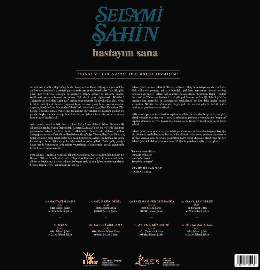 Selami Şahin - Hastayım Sana (Plak) Schallplatte | LP