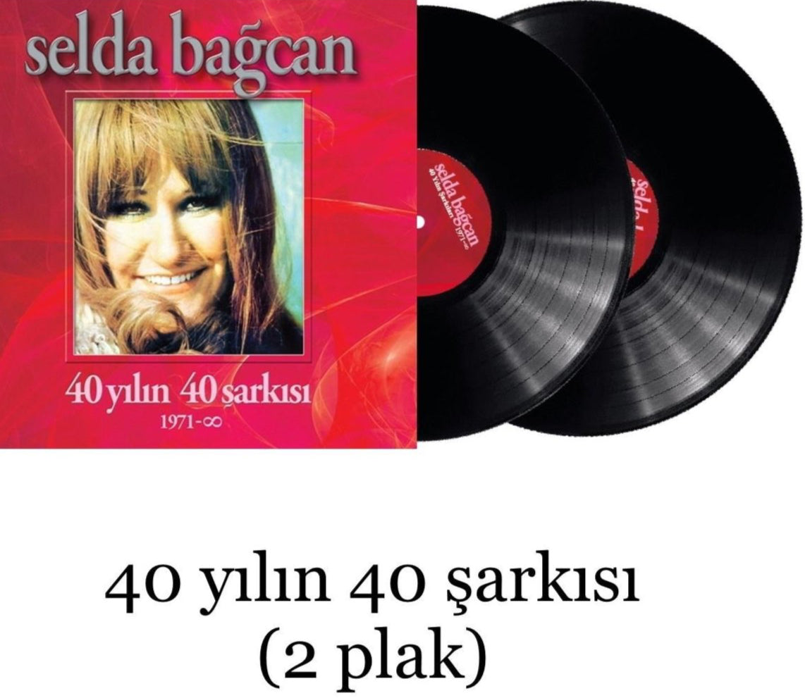 Selda Bağcan Plak |40 Yılın Şarkıları | 2 Plak|Özgün|Protest|Türk Halk|Plak|Schallplatte|LP
