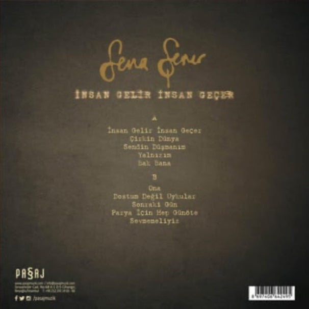 Sena Şener | İnsan Gelir İnsan Geçer(Türkce Pop Plak)Schallplatte|LP