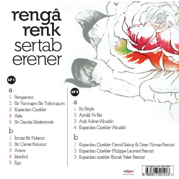 Sertab Erener Plak| Rengarenk Plak( 2 Plak)Schallplatte-Türkçe Pop Plak|LP