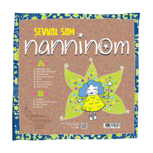 Şevval Sam - Nanninom (Solid Mor Renkli+Boyama Kartları ) Plak |Schallplatte |LP