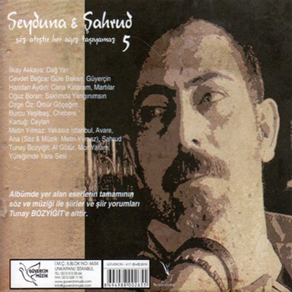 Tunay Bozyiğit| Seyduna -Şahrud -5 Söz Ateştir Her Ağız Taşıyamaz (CD) Türk Halk | CD