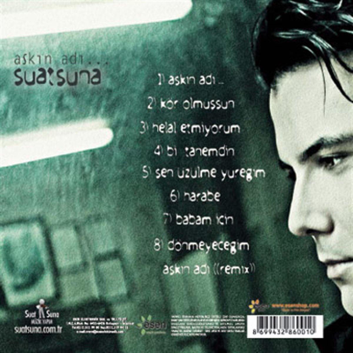 Suat Suna - Aşkın Adı(CD)Türkçe |Eski | Nostalji| Pop |CD
