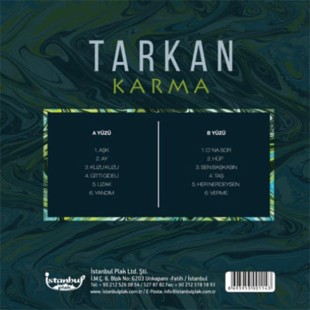 Tarkan - Karma (Plak) Tarkan Plak |Schallplatte | LP | Deutschland