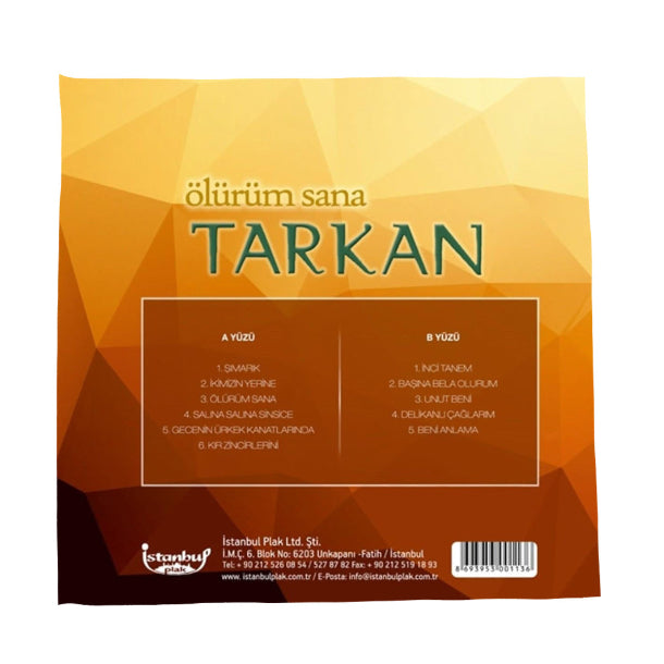 Tarkan Plak- Ölürüm Sana Plak (Plak)Schallplatte | LP