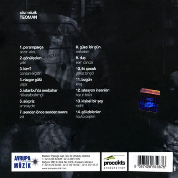 Teoman - Söz Müzik Teoman (CD)