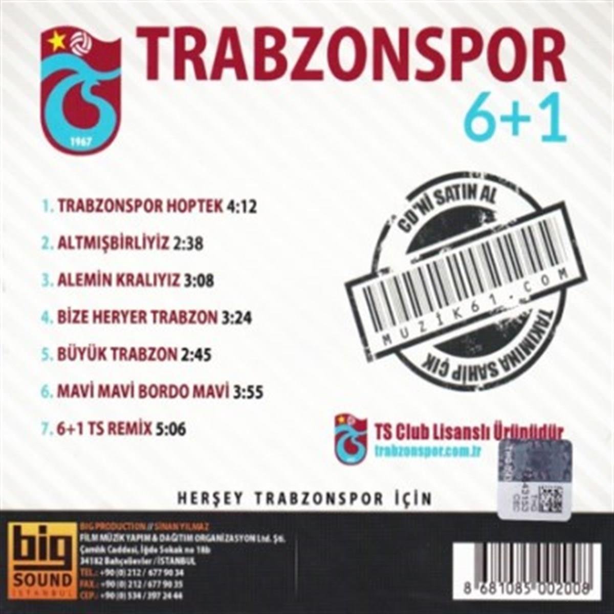 Trabzonspor - 6+1(CD) Futbol |marşlar | CD