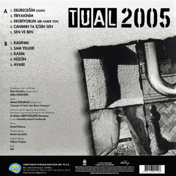 Tual Plak | Tual 2005 Plak ( Türkischer Rock Plak ) Plak |Schallplatte | LP