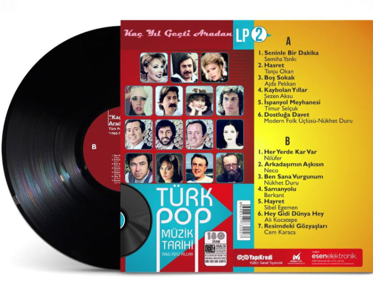 Türk Pop Müzik Tarihi 1960-70'lı Yıllar Vol.2 (Plak)Kaç Yıl Geçti Aradan Plak |Schallplatte | LP