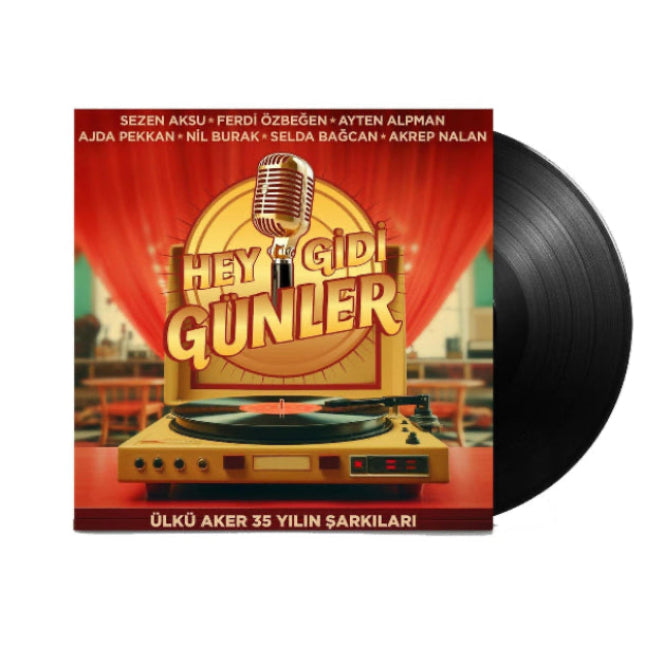 Ülkü Aker - 35 Yılın Şarkıları (Plak) Hey Gidi Günler Plak |Hey Gidi Günler Plak | Ülkü Aker Plak | 35 Yılın Şarkıları Plak | Schallplatte