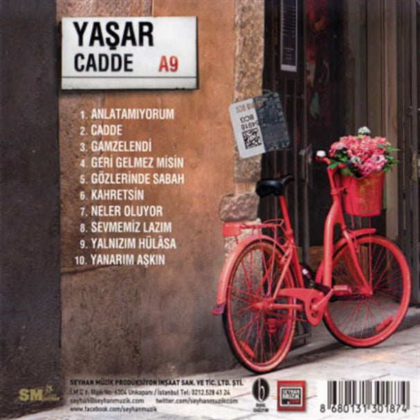 Yaşar CD -Yasar- Cadde | A9 ( CD)Türkçe | pop | CD's