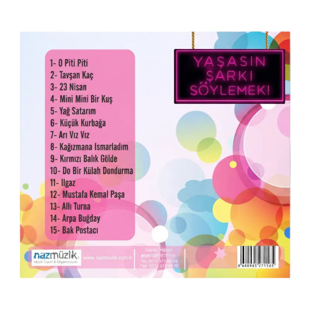 Yaşasın Şarkı Söylemek - Karaoke CD - Canlı Enstrumanlarla En Güzel Çocuk Şarkıları CD | KARAOKE CD