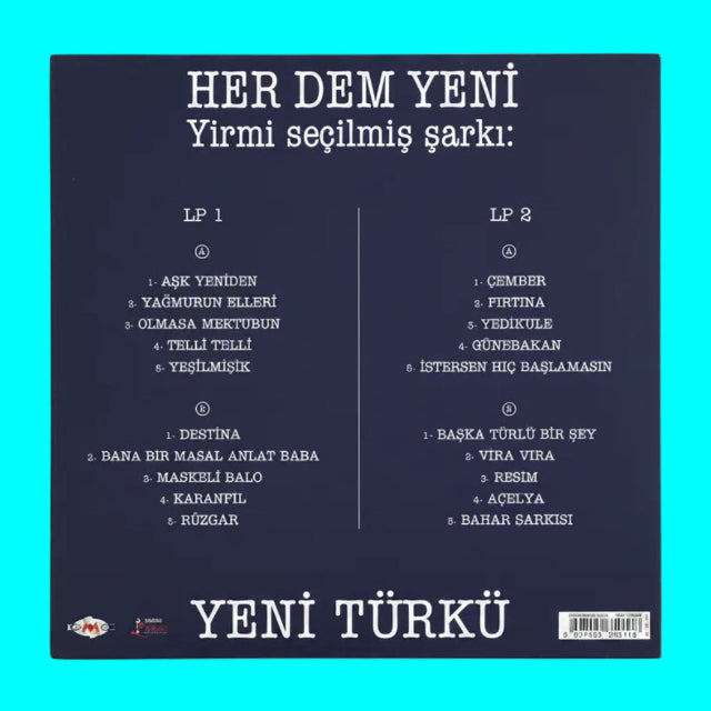 Yeni Türkü - Her Dem Yeni (Renkli 2 Plak)Yeni Türkü Her Dem Yeni Plak(Mavi Renkli 2 LP)Schallplatte | LP