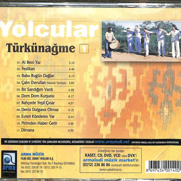 Yolcular - Türkünağme CD |Vol.1 - CD |Türk halk müziği | CD |Türkische Volksmusik | CD's