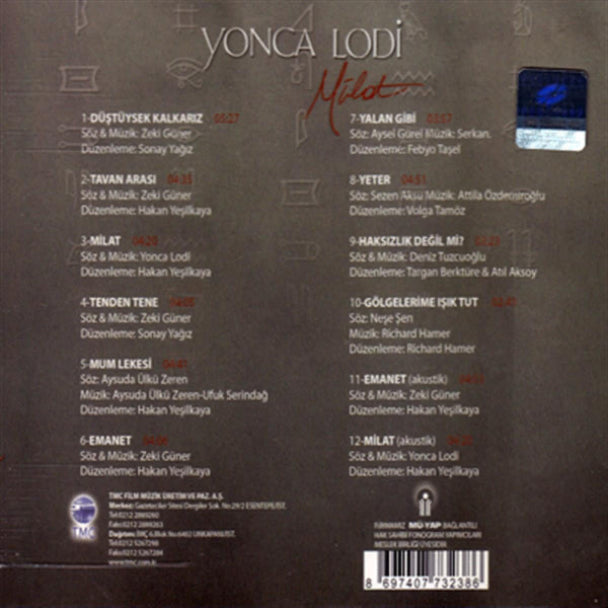 Yonca Lodi - Milat (Türk Pop) | CD)