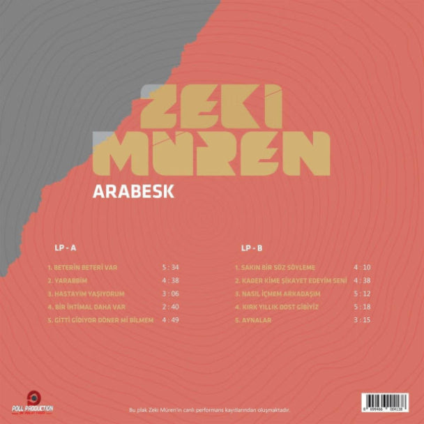 Zeki Müren - Arabesk (Plak) Arabesk | Türk Sanat | Plak | Schallplatte | LP